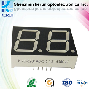 Hohe qualität blau 0.8 zoll 2 ziffern 7 segment led countdown-timer display 2 digit