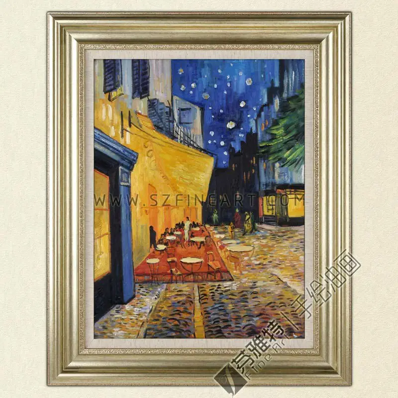 Noche Estrellada, 100% impresión hecha a mano pintura al óleo lienzo reproducción de Vincent Willem van Gogh