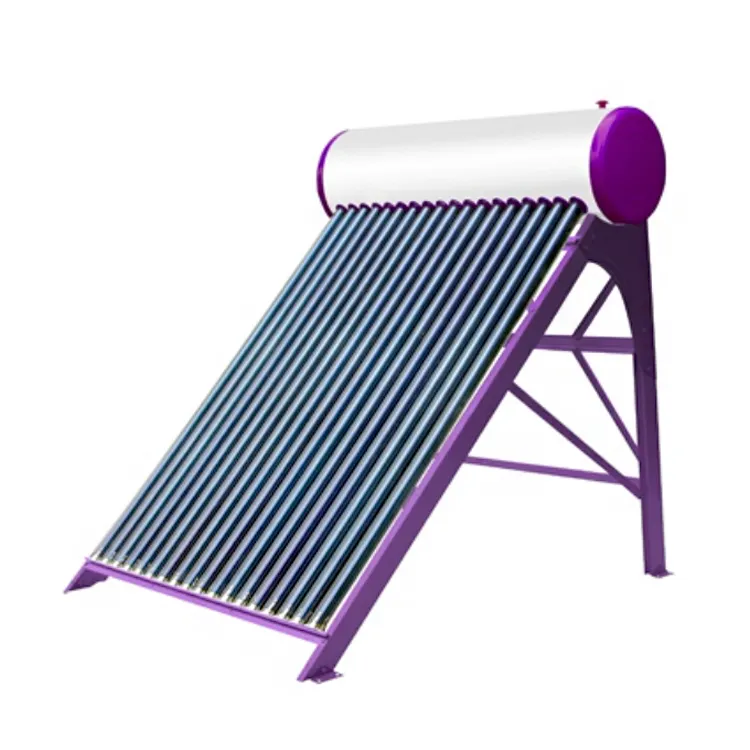 High Efficiency Low Price Galvanized Steel 201 Top Rated Solar Heater Collector No Pressure Solar Water Heater For Bathroom