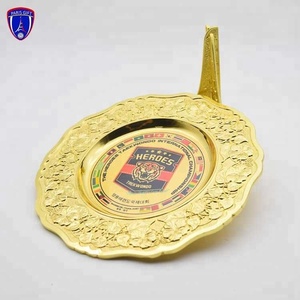 ของที่ระลึกที่ระลึกโลหะรางวัลแผ่นแกะสลักโล่ด้วยกล่องไม้ - Product Image 2