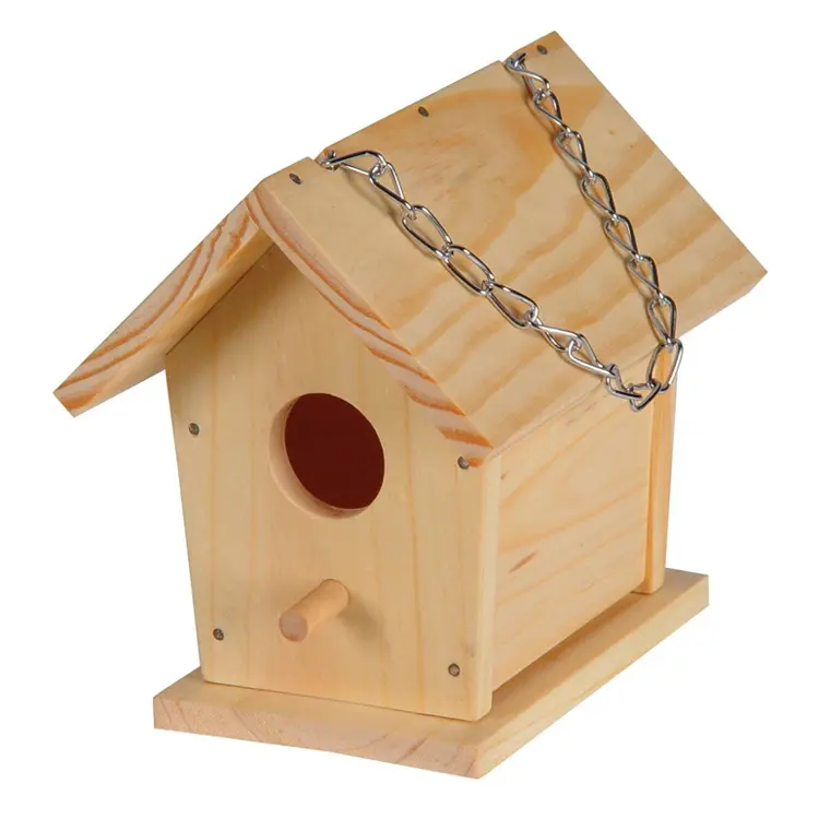 Personnalisé à la main maison d'oiseau en bois cage à oiseaux