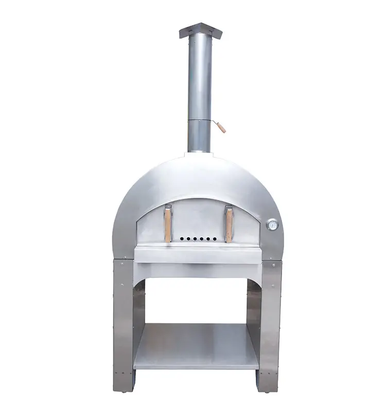 Popular Outdoor Stainless Steel Wood Fired Pizza Oven