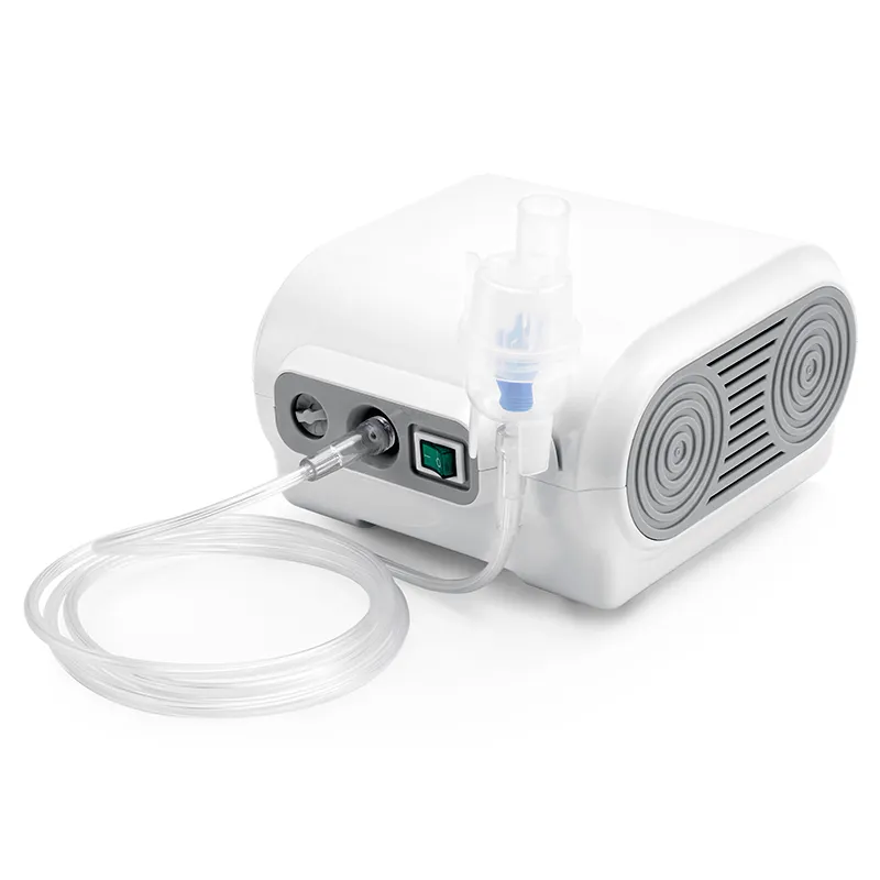 Nuevo inhalador portátil compacr Terapia de aerosol de máquina nebulizadora de compresor de asma con nebulizador CE