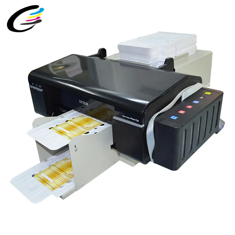 FCOLOR Impressora Cartão Profissional para PVC Business ID Card DVD Inkjet Printing