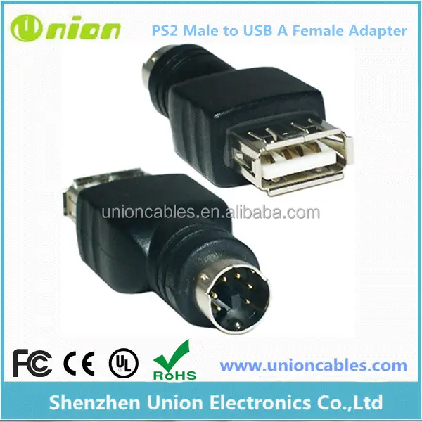 Adaptador convertidor de ratón USB tipo A hembra A PS/2 macho (Nuevo, 501215-004 HC SH)