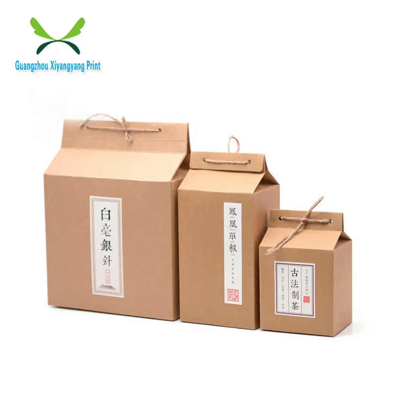 High Quality Custom Size Honey Tea Kraft Packaging Paper Box For Tea
