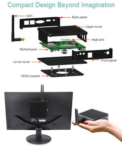 Mini pc core de alta calidad módulo lan dual WIFI i5 i7 CPU J1900 procesador 4ª generación 4COM 6USB caja pequeña ordenador - Product Image 5