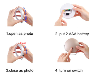Hm-120 Cosmetic Cheap Small Round Pocket Beauty Compact Makeup Mirror With <strong>Led</strong> Light for Sale