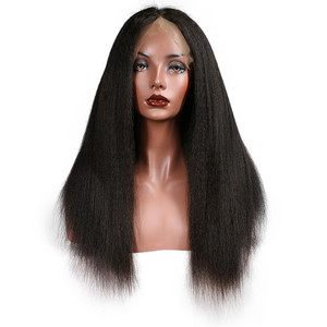 เต็มsaxyภาพyakiมนุษย์วิกผมธรรมชาติhairlineขายร้อน360ลูกไม้ด้านหน้าวิกผมสำหรับผู้หญิงสีดำ - Product Image 2