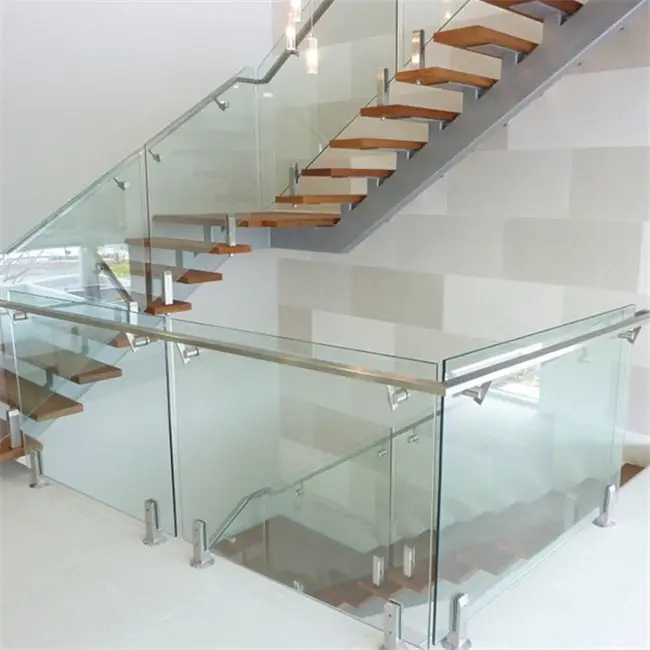 Factory Prices Clear Tempered Glass Railing stairs used fence systems