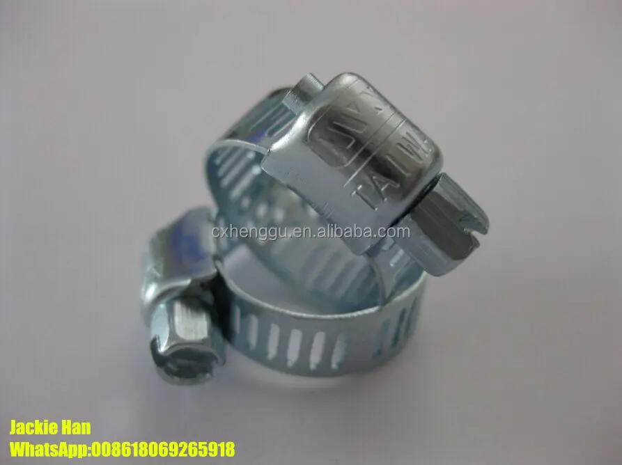 Hose clamp taiwan WX Hose clip WX Hose clamp galvanized made in China