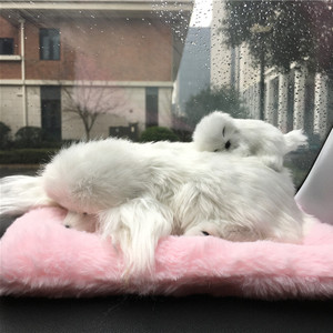 Çocuk ev dekor bambu kömür torbası simülasyon hayvan oyuncak peluş oyuncak ses yapar