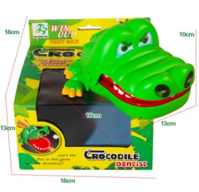 Brinquedo de dentista inteligente, venda quente inteligente de crocodilo boca morder, dedo para pai-filho, jogo divertido, outros brinquedos para festa