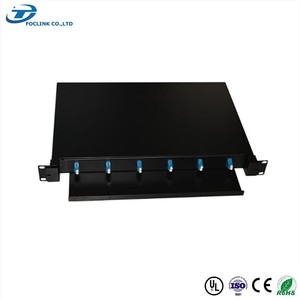 Panel de conexión de fibra óptica de 12 puertos y 12 núcleos LC ST multimodo 1U altura con conector SC para red FTTH GPRS SDK - Product Image 3