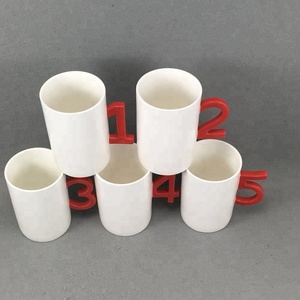 5個入りコーヒーカップセラミックセット10.8オンス数字形ハンドル付きカスタマイズ