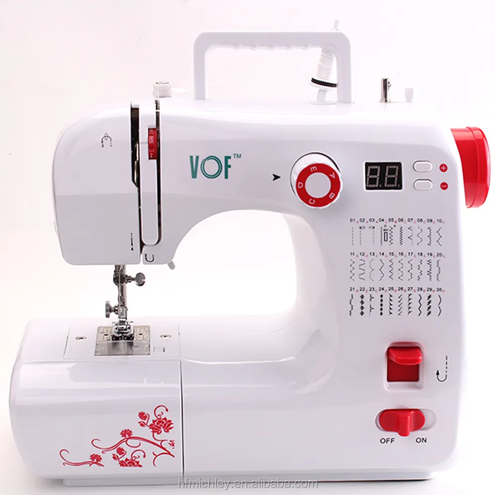 VOF จักรเย็บผ้า Overlock คุณภาพสูงสี่ขั้นตอนปุ่มจักรเย็บผ้าหลุม FHSM-702