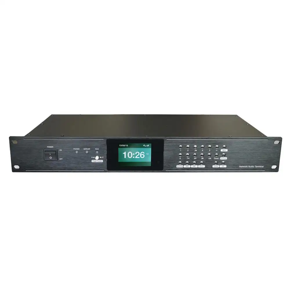 E-prem IP PA Hệ Thống OEM IP Rack Mount Pre Amplifier 1.5U Nhôm Với 1 Đầu Vào Aux, 1 Đầu Vào Mic, 1 Đầu Ra Âm Thanh Stereo
