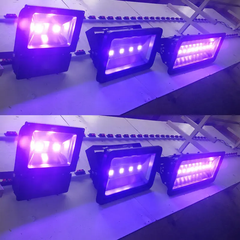 뜨거운 Uv 치료 램프 10W 20W 50W 100w 150w 200w 500w 고성능 UV 자외선 Blacklight IP65 방수 Led UV 홍수 빛 80