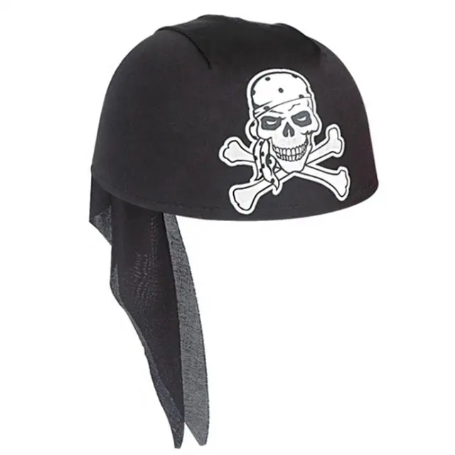 Diversi colori di Halloween Del Cranio Del Cappello Materiale Poliestere Stampato Scheletro del Pirata Cappelli cap