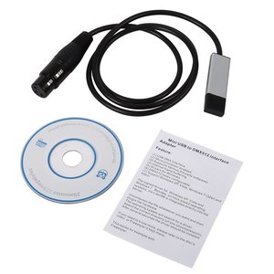 2025 facile funzionamento Controller USB portatile DMX Computer PC USB DMX Console Controller DMX Dimmer DMX512 LED DJ Stage Lighting - Product Image 6