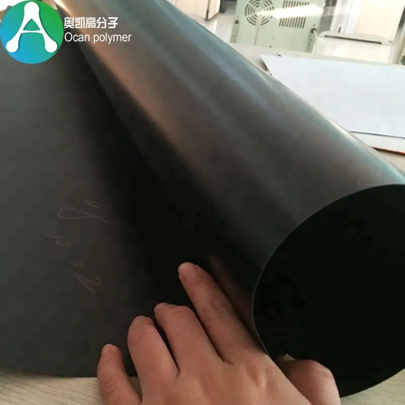 PVC גיליון עובי 0.3 מ"מ מאט שחור פלסטיק נוקשה