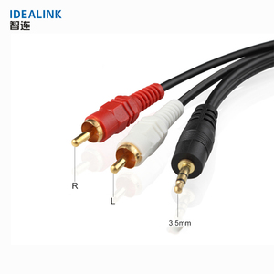 Low Price to <strong>2</strong> <strong>Rca</strong> Audio Cable 3.5mm <strong>Output</strong> Cable <strong>Rca</strong> Video Audio Cable