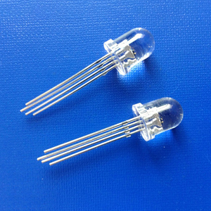 Dip Common Cathode Multi-farbe Through Hole Round Clear Frost 4 Pin RGB LED Diode 10mm für Display - Product Image 2