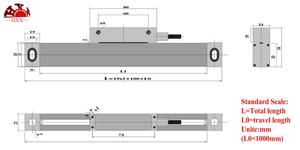 Hochpräziser linearer Sensor 5um optischer Encoder lineare Skala 50-1000mm für Druck messgeräte/Bohr werkzeug/Edm/Drehmaschine - Product Image 6