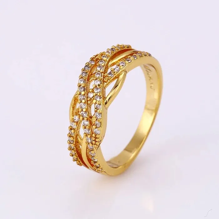 Xuping jewelry 24k gold color gold arabic engagement rings