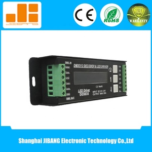4 canales DMX Controlador LED DMX512 decodificador 12V controlador de LED RGBW