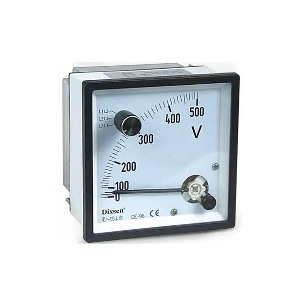 panel mount Voltmeter 220V With change-over Switch 96x96mm 72X72mm CE approved