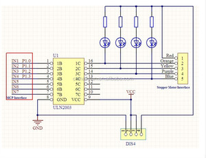 5 Drähte 4 Phasen ULN2003 Schrittmotor-Treiber platinen modul mit LED-Anzeige für Arduino/AVR/ARM/RPi