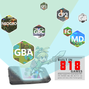 Data Frog Retroハンドヘルドゲームコンソール3インチコンソール内蔵3000 NEOGEO/G.BC/FC/CP1/CP2/GB/G.B.A。 - Product Image 2