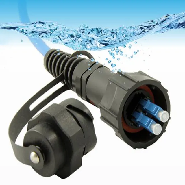 Miniconectores de fibra óptica, Conector de fibra óptica resistente al agua, IP65, SC, LC, ODVA, ip68, odva, fullaxs, odc