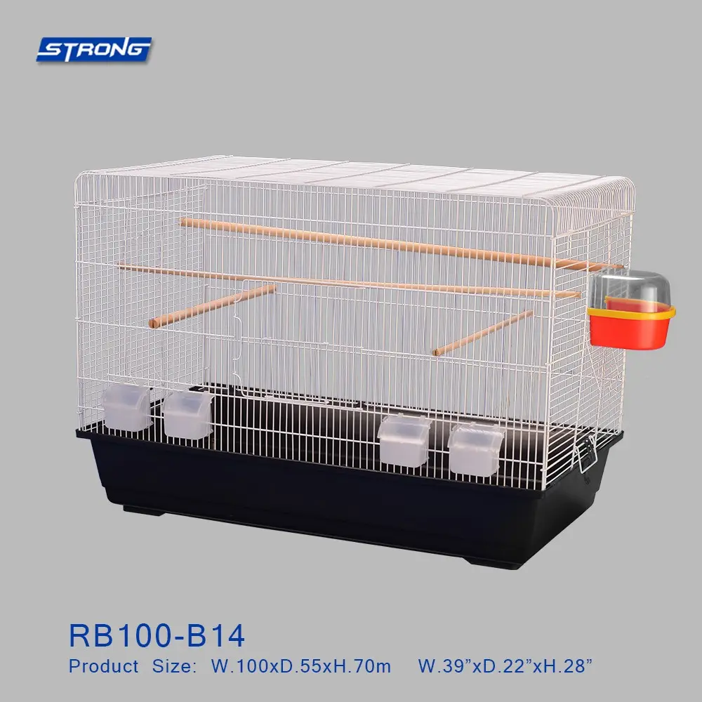 Toptan katlanabilir demir kuş üreme kafesleri evcil hayvan kafesi kuş kafesleri satılık RB100-B14