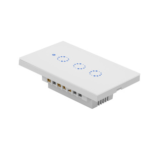 SONOFF T1 美国 3C 智能家居 <span class=keywords><strong>Wifi</strong></span> 射频应用程序遥控玻璃面板光触摸 3 组 LED 背光墙开关使用 IFTTT