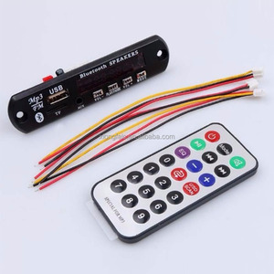 Kablosuz 12V MP3 WMA dekoder kurulu ses modülü TF USB radyo araba LCD ekran uzaktan kumanda için - Product Image 1