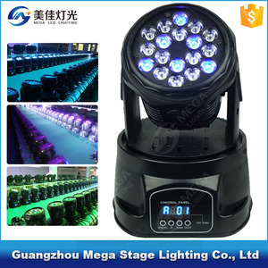 Pro mini 18 adet 3W led rgb dmx mini hareketli kafa sis makinesi - Product Image 4