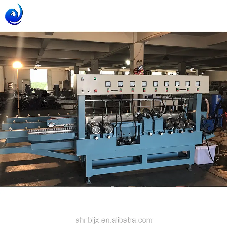 Glass straight line beveling edge grinding machine with PLC