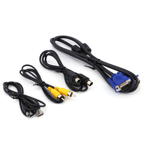 Caja adaptadora convertidora VGA a AV Entrada Salida VGA RCA-Video + S-Video + VGA Accesorios de audio y video