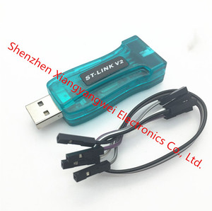 最高品質〜STM8S用ST-Link stlink V2 STM8L STM32 Cortex-M0 Cortex-M3 SWIM JTAGSWDインターフェイスプログラマー - Product Image 1