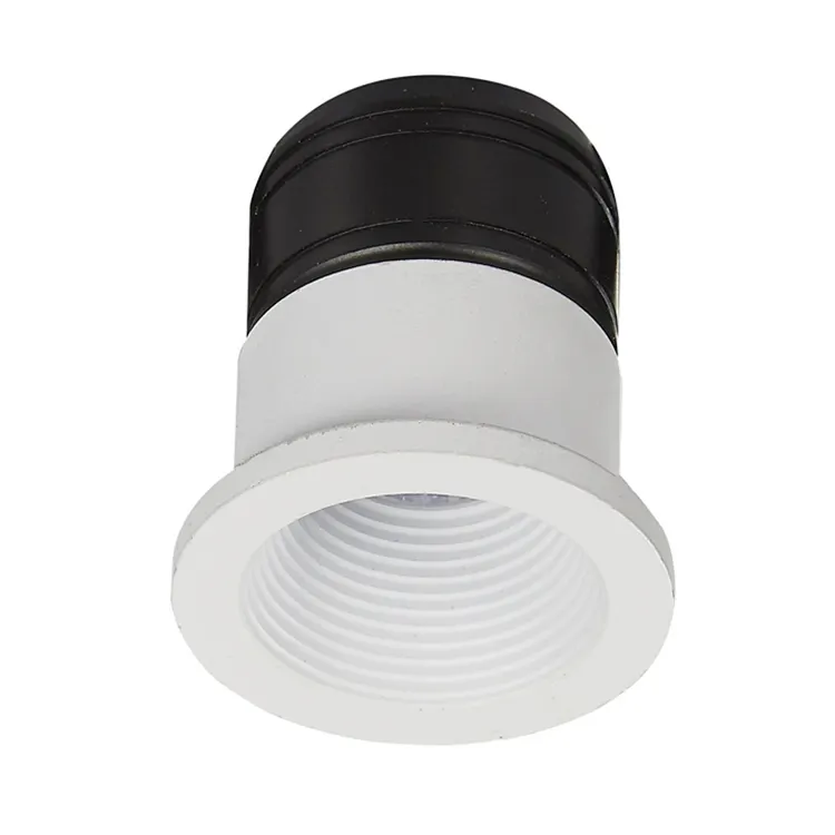 Minifoco de luz LED redonda para decoración de hoteles, 3W, antideslumbrante, CRI90, Blanco cálido, SMD
