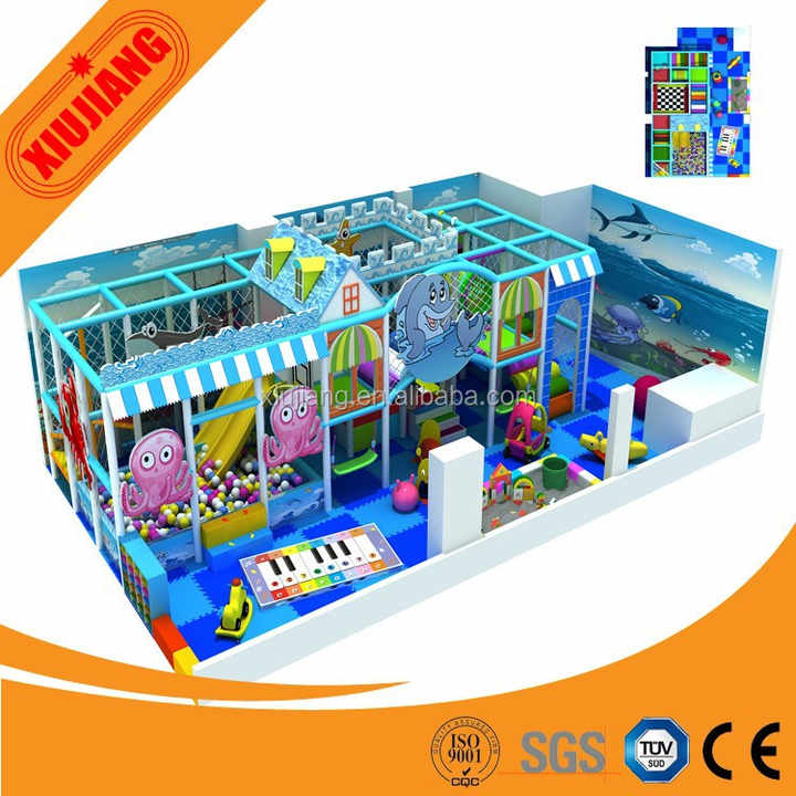 Plástico durable niños equipo del patio interior para niños zona de juegos