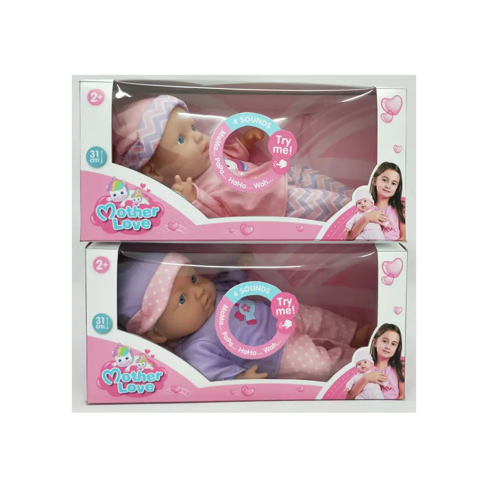 Bambola di porcellana produttore di giocattoli di alimentazione PVc reborn baby doll realistica bambola con 4 suoni parlare IC