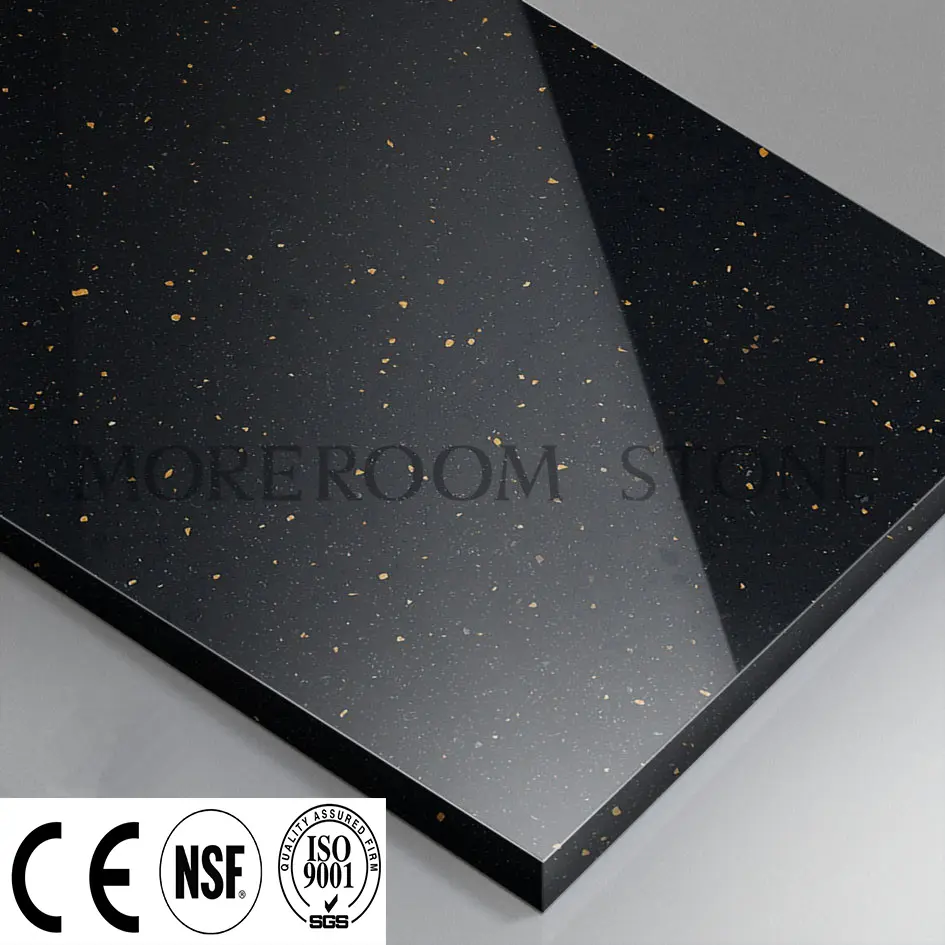 Sıcak satış siyah renk tezgah tasarımı 12mm yapay taş akrilik katı yüzey
