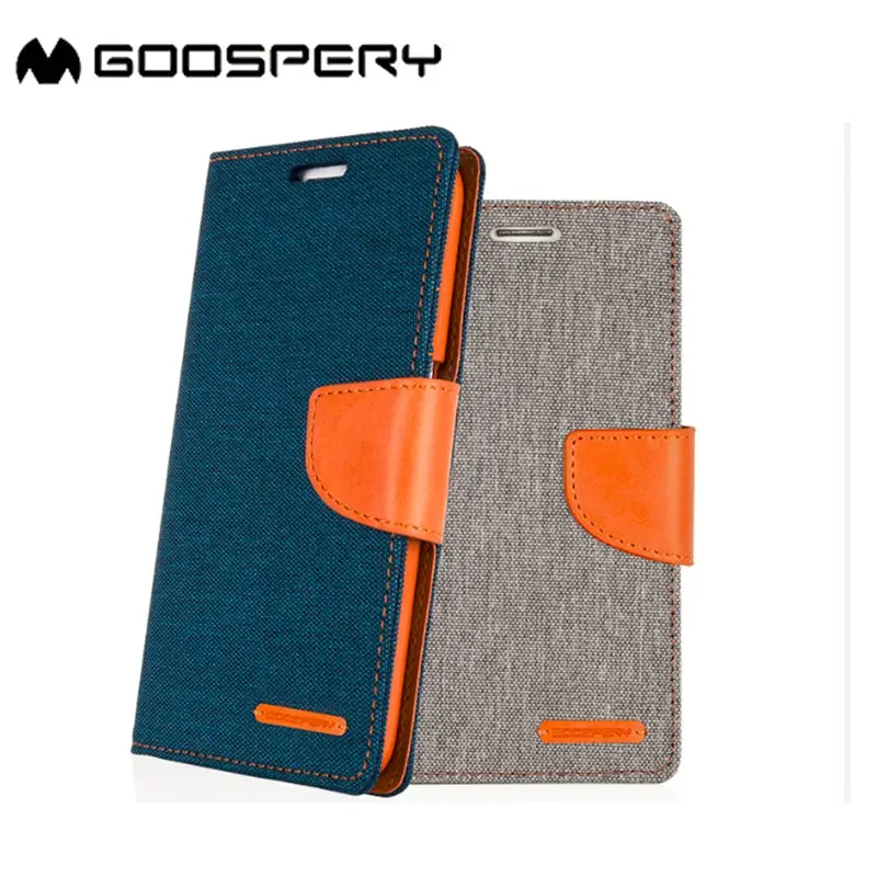 GoosPery Kanvas Kain PU Leather Wallet Case Cover For Samsung GALAXY J7 Prime