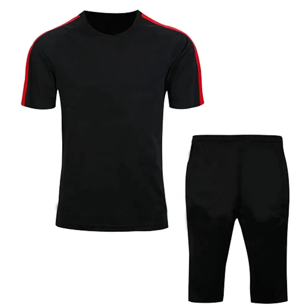 Camiseta de entrenamiento de fútbol personalizada, diseño propio, con 3/4 Pantalones cortos, camiseta de fútbol