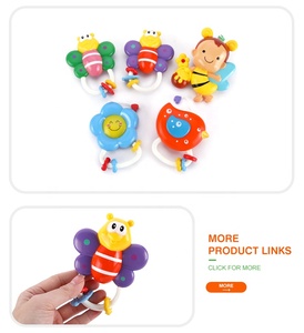 Infant Bed Bell Electric Crib Mobile With Detachable <strong>Little</strong> Bee Animal Rattle - Product Image 3