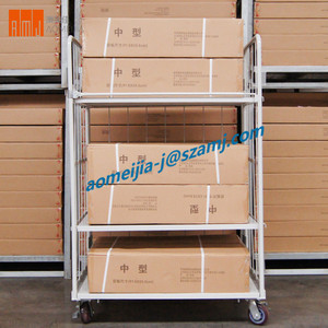 คลังสินค้าพับ Rolling Metsal พาเลทกรงรถเข็น - Product Image 5
