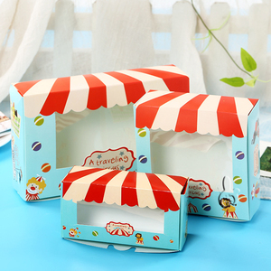 Güzel pencere kek hediye gıda kabartma mat ve parlak laminasyon damgalama ile ambalaj kutusu sıcak fırında tasarım-mevcut sipariş! - Product Image 4